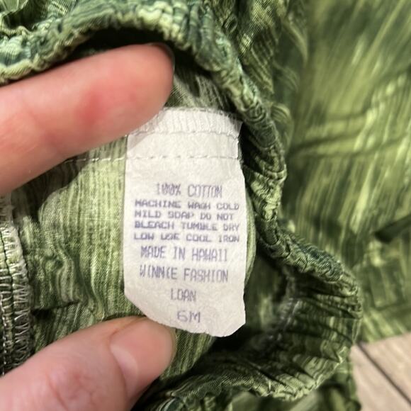 Winnie Fashion 100% Cotton Boy’s 6M Hawaiian 2 Piece Set Floral Made In Hawaii - Picture 8 of 8